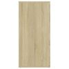 vidaXL Бюфет, дъб сонома, 160x36x75 см, инженерно дърво