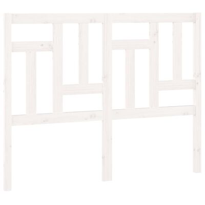 vidaXL Горна табла за легло, бяла, 205,5x4x100 см, бор масив