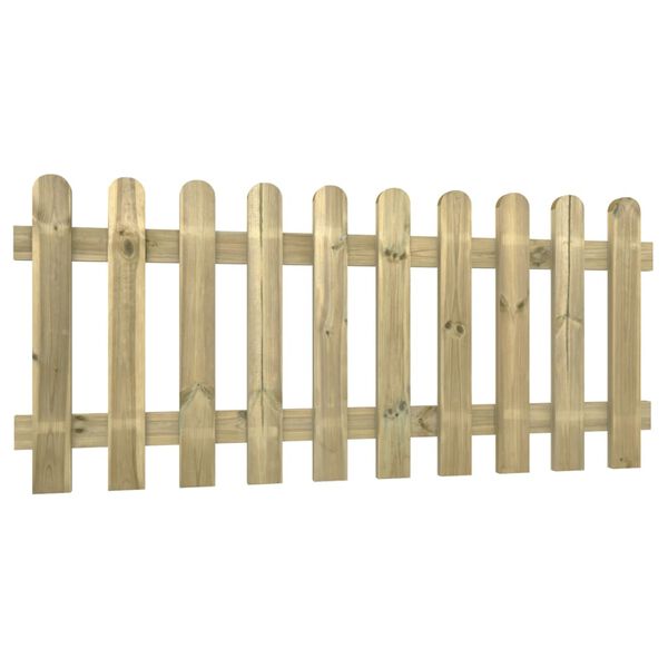 vidaXL Ограда от летви, 180x80 см, импрегниран бор масив