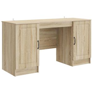 vidaXL Бюро Дъб сонома 142,5 x 50 x 75 см Инженерна дървесина