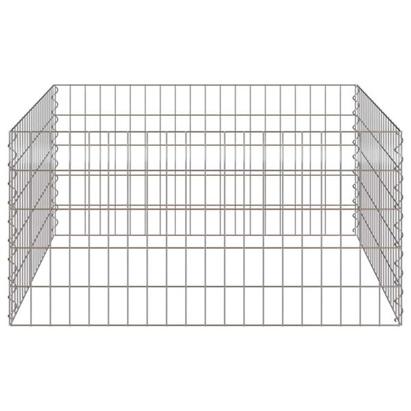 vidaXL Квадратен компостер 100 x 100 x 50 cm Желязо