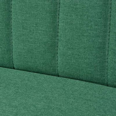 vidaXL Диван, плат, 117x55,5x77 см, зелен