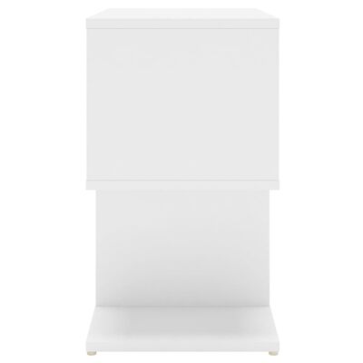 vidaXL Нощни шкафчета, 2 бр, бели, 50x30x51,5 см, ПДЧ