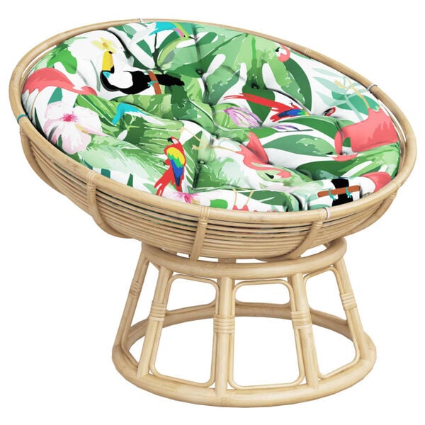 vidaXL Кръгла възглавница многоцветна &Oslash; 100 x11 см Оксфорд плат