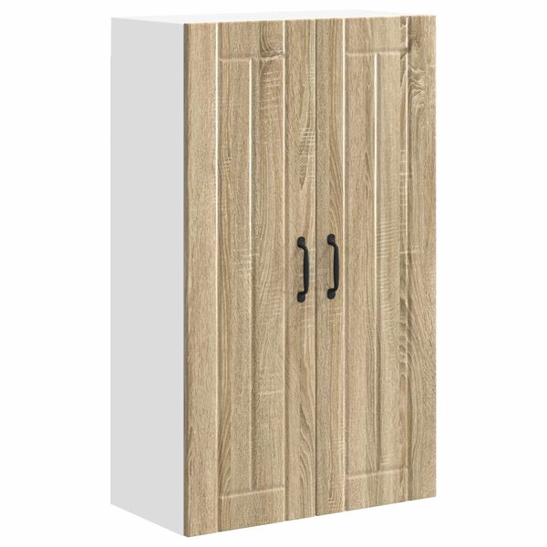 vidaXL Кухненски шкаф Сонома дъб 60 x 31 x 100 см Инженерно дърво
