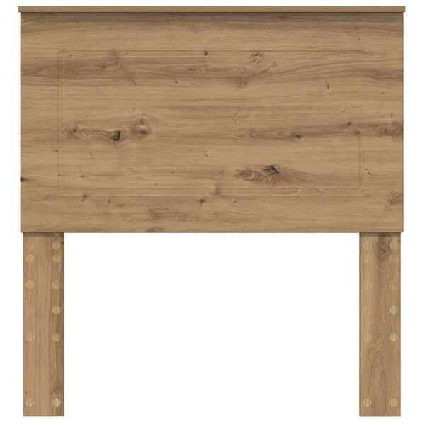 vidaXL Облегалка за глава с таблото Дъб 75 cm Инженерно дърво