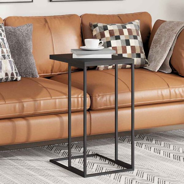 vidaXL Странична маса, черна, 40x30x59 см, инженерна дървесина