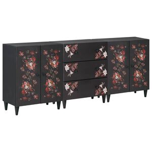 vidaXL Шкафове за съхранение 3 бр. 180 x 33 x 75 см Многоцветен