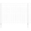 vidaXL Ограда с пост Сребрист 1,6 x 25 m Стомана