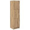 vidaXL Висок шкаф Дъб 31.5 x 32 x 122.5 см