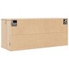 vidaXL Стенен шкаф, 80x30x35 см, борово дърво масив
