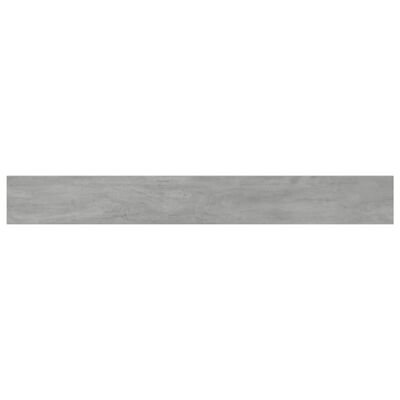 vidaXL Рафтове за етажерка, 8 бр, бетонно сиви, 80x10x1,5 см, ПДЧ