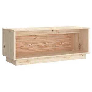 vidaXL ТВ шкаф, 90x35x35 см, бор масив