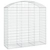 vidaXL Дъговидна габионна кошница 150x50x140/160 см поцинковано желязо
