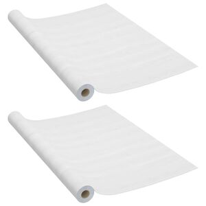 vidaXL Самозалепващо фолио за врати, 2 бр, бяло дърво, 210x90 см, PVC