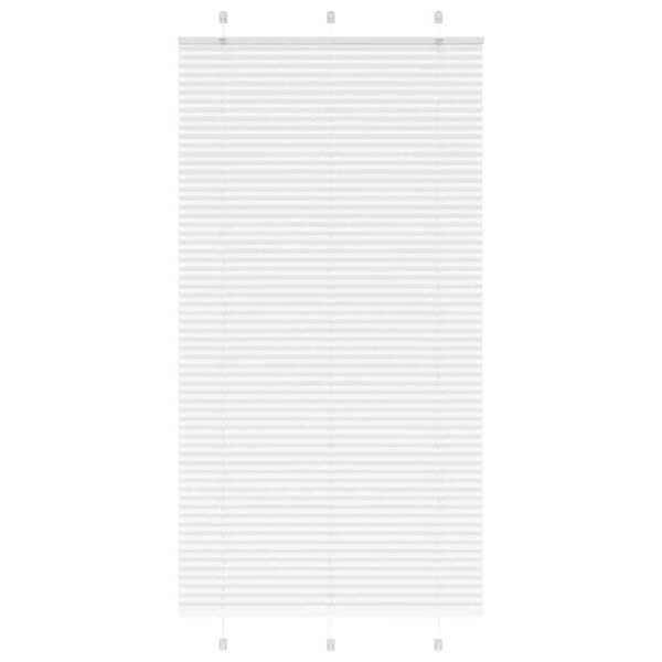 vidaXL Плисирана щора Бяла 110x200 cm Ширина на плата 109,4 cm