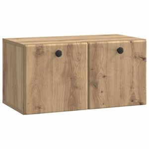 vidaXL Стенно монтиран ТВ шкаф 59,5 x 31 x 30 см Дъб артизан
