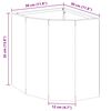 vidaXL Ъглов сандък за цветя Маслиненозелен 30 x 30 x 35 см Стомана