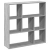 vidaXL Разделител за стая / библиотека, сив сонома, 102x29x103,5 см