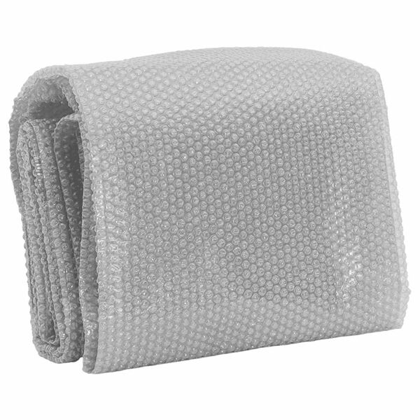 vidaXL Плаващо соларно покривало за басейн PE 455 см сиво