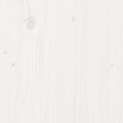 vidaXL Маса за разсаждане с рафт, бял, 82,5x50x75 см, бор масив