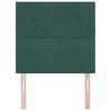 vidaXL Облегалка за глава Тъмен зелен 100 cm Кадифе