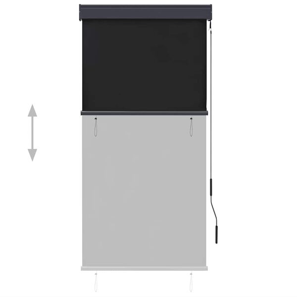 vidaXL Външна ролетна щора, 80x250 см, антрацит