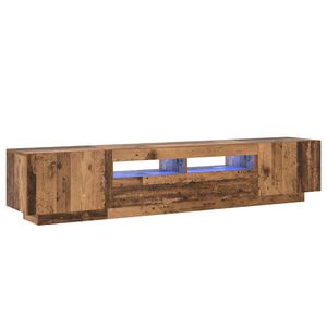 vidaXL ТВ шкаф с LED осветление, 200x35x40 см, инженерно дърво