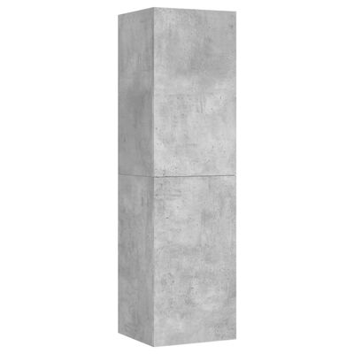 vidaXL Комплект ТВ шкафове от 4 части, бетонно сив, ПДЧ