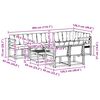 vidaXL Комплект дивани за открито 9 pcs Естествено и черно