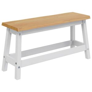 VidaXL Пейка за хранене EKAI Бяло 91,5 x 29 x 45,5 см