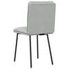 vidaXL Трапезни столове, 4 бр, светлосиви, кадифе
