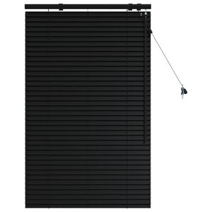 vidaXL Венецианска щора Черно 80 x 130 см 35 mm