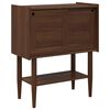vidaXL Конзолна маса BILBAO Тъмен карамел 80 x 40 x 95 см