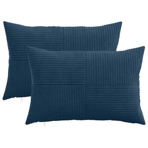 vidaXL Калъфка за възглавница 2 pcs ALMELO Морски син 30 x 50 cm