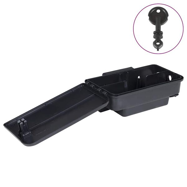 vidaXL Капани за мишки 6 бр. черни 22x12,5x7,5 cm