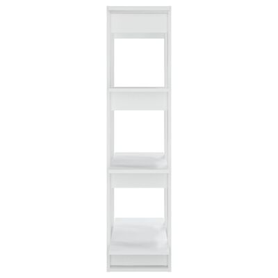 vidaXL Библиотека/разделител за стая, бяла, 80x30x123,5 см