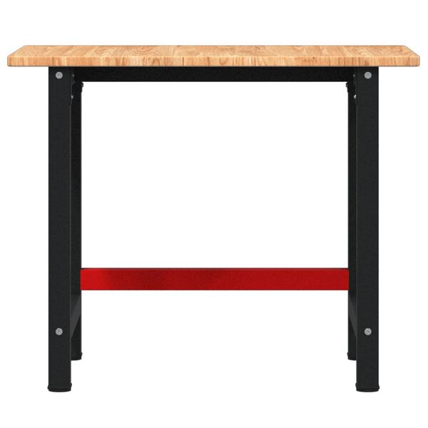 vidaXL Работна маса светлокафяв 100x60x81,5 см дъб масив правоъгълна