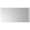 vidaXL LED огледало за баня Прозрачен 80 x 40 cm закалено стъкло