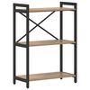 vidaXL Рафт за книги 60 x 30 x 85 cm Инженерна дървесина Дъб