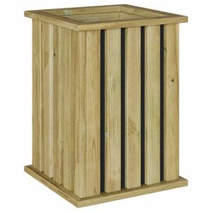 vidaXL Градинарски кутии Кафяво 33 x 33 x 45 см