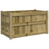 vidaXL Градинска кашпа 90x50x50 см импрегниран бор
