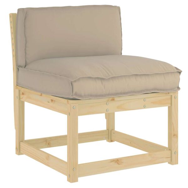 vidaXL Възглавница Таупе 70 x 40 x 12 cm Оксфордска тъкан