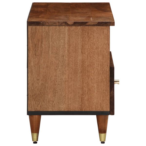 vidaXL ТВ шкаф, 80x33x46 см, мангово дърво масив