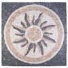 vidaXL Плочки Мозаика Слънчев Мотив Многоцветен 120 x 120 cm Мрамор