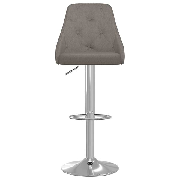 vidaXL Бар табуретки, 2 бр, тъмносиви, текстил