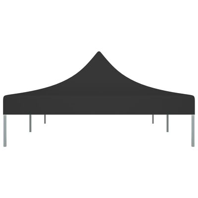 vidaXL Покривало за парти шатра, 6x3 м, черно, 270 г/м²