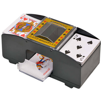 vidaXL Комбиниран покер/блекджек комплект, 600 лазерни чипа, алуминий