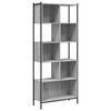 vidaXL Библиотека, сив сонома, 72x28x172 см, инженерно дърво