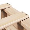 vidaXL Легло с рафтове за книги, без матрак, 90x200 см, бор масив